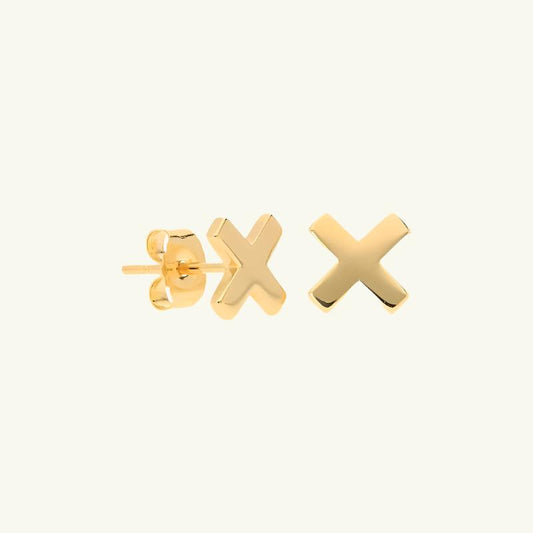 Small Cross Stud Earrings