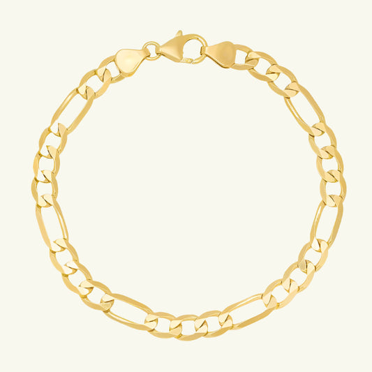 6mm Figaro Link Chain Bracelets - Wrenlee