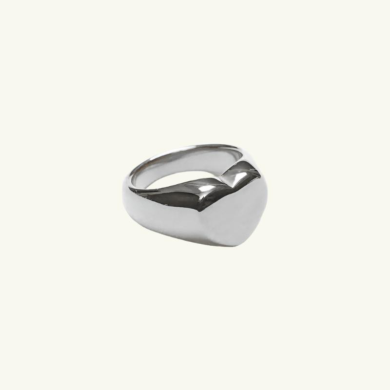 Heart Shaped Signet Ring