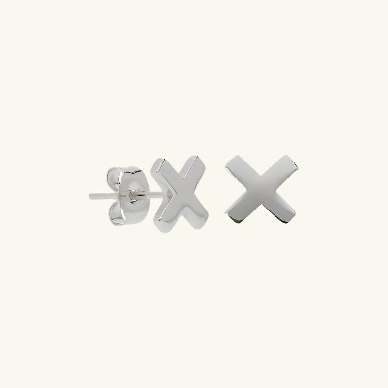 Small Cross Stud Earrings