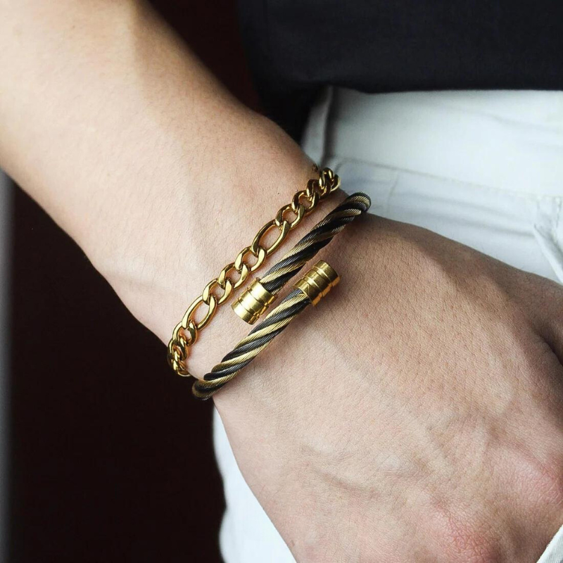 6mm Figaro Link Chain Bracelets - Wrenlee