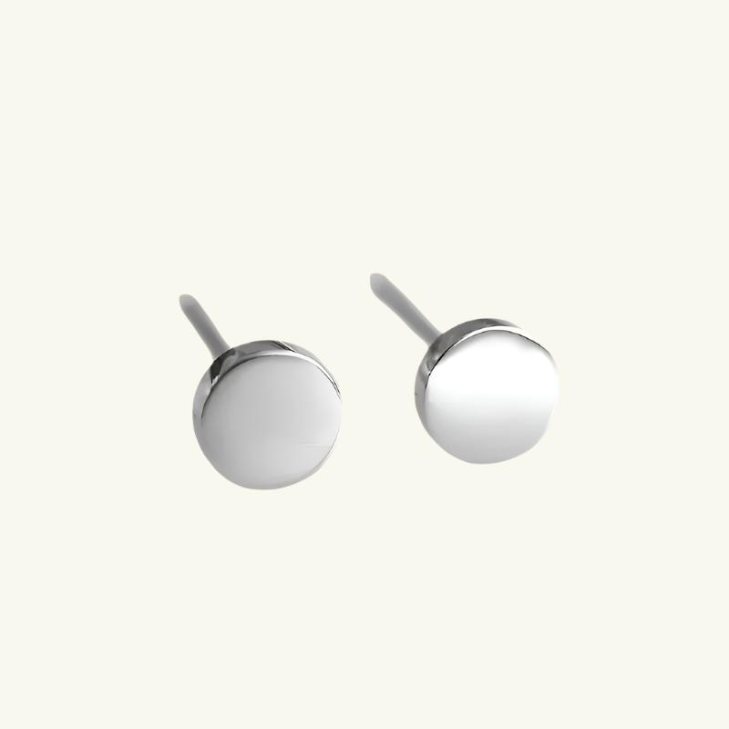 Small Round Stud Earrings