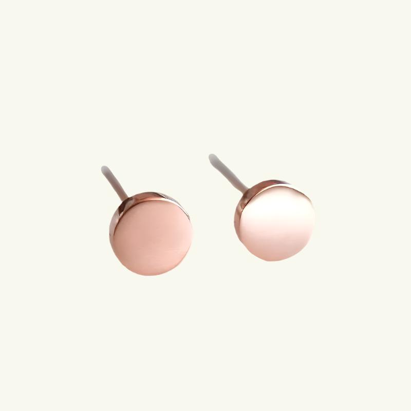 Small Round Stud Earrings