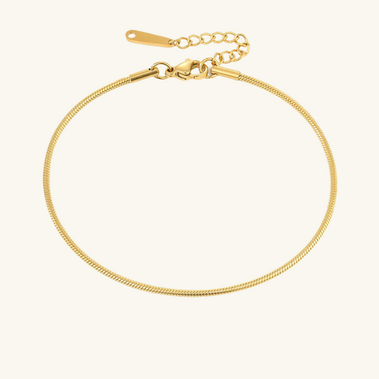 Snake Chain Anklet - Wrenlee