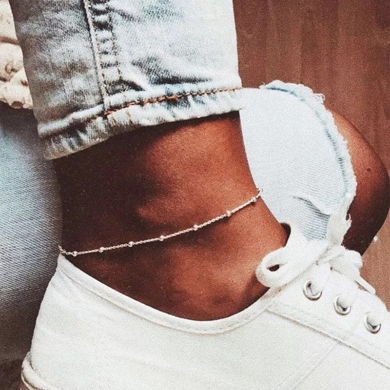 Beaded Chain Anklet