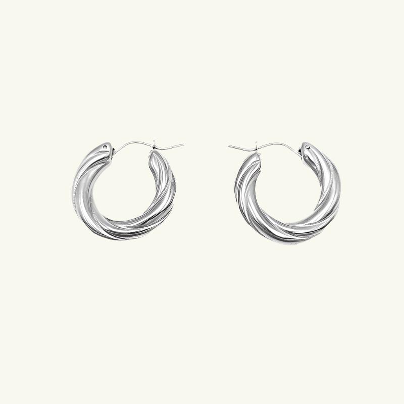 Katerina Twisted Hoop Earrings