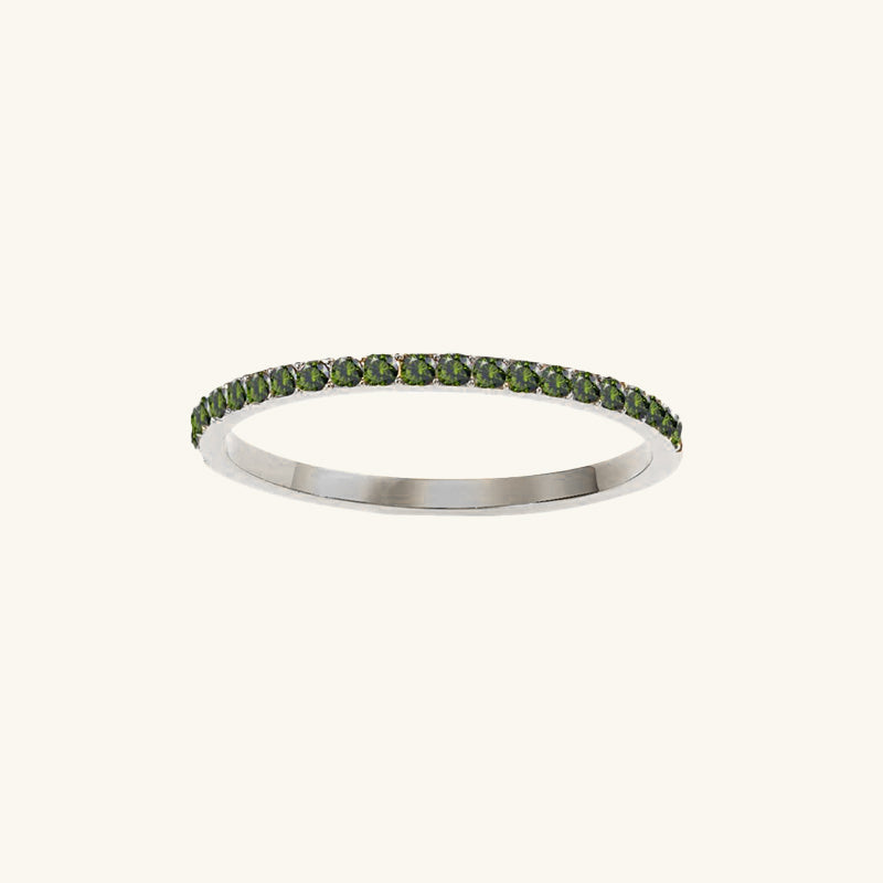 Andrea Silver Birthstone Ring