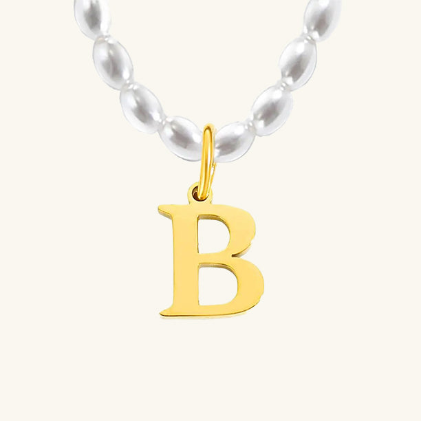 Initial Pearl Choker