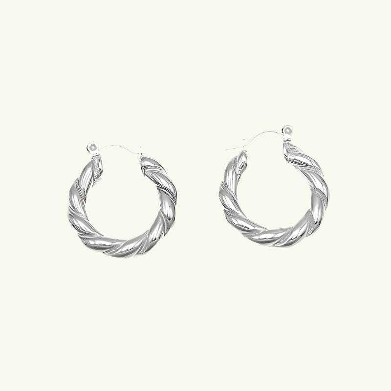 Twisted Round Earrings