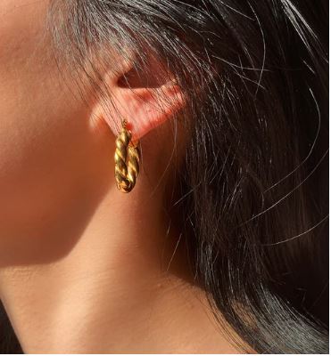 Twisted Round Earrings