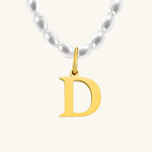Initial Pearl Choker