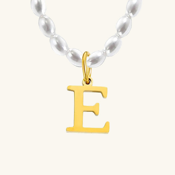Initial Pearl Choker