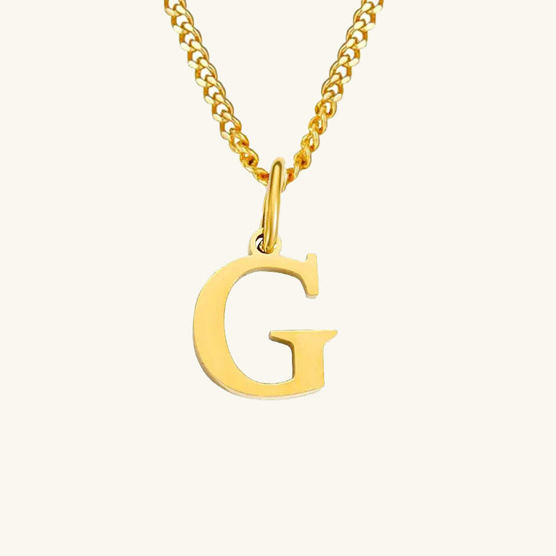 Azalea Single Letter Necklace