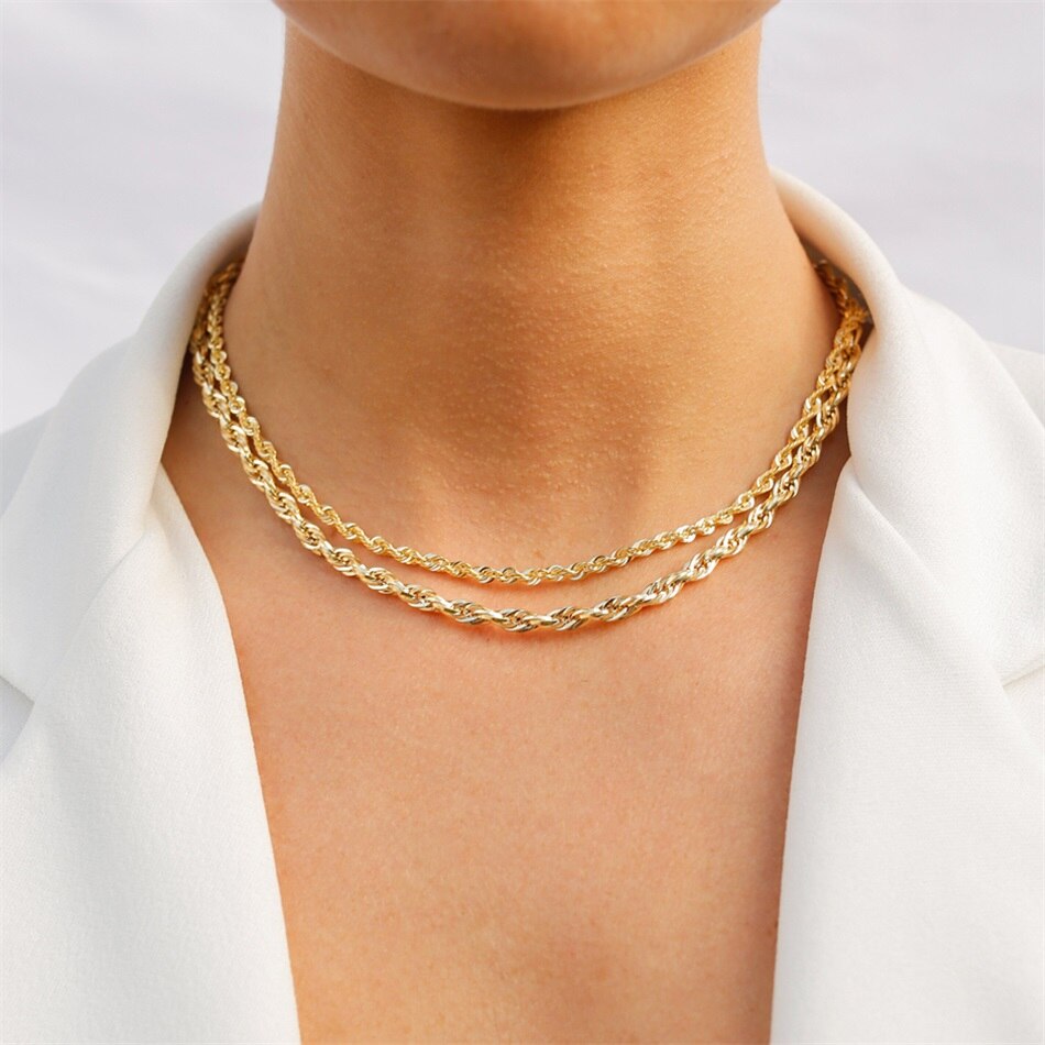 Twisted Chain Necklaces - Wrenlee