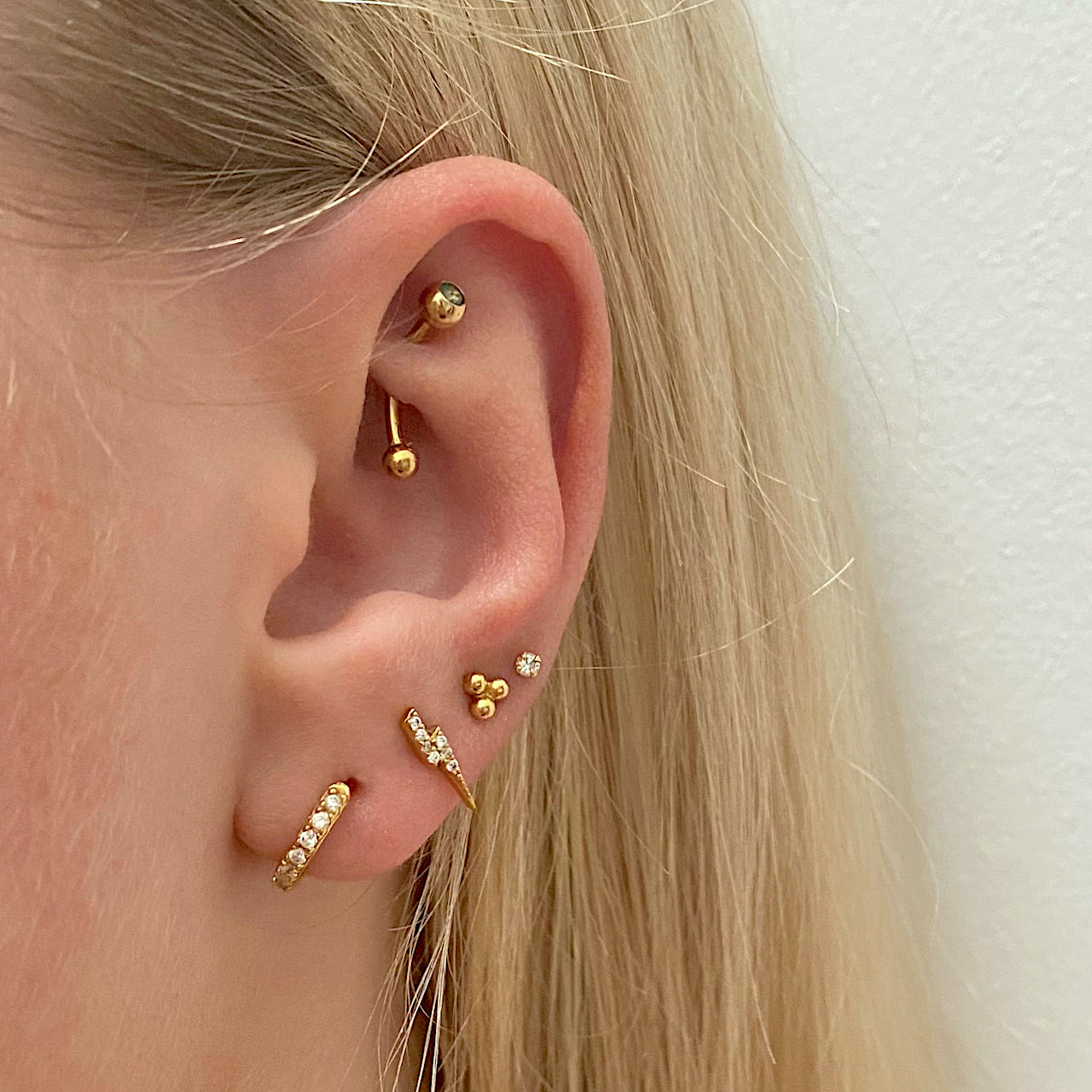 Bright Thunder Stud Earring Clips