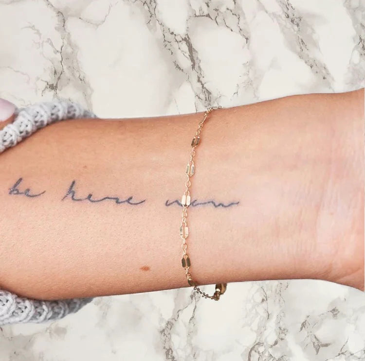 Double Link Chain Pearl Bracelet - Wrenlee