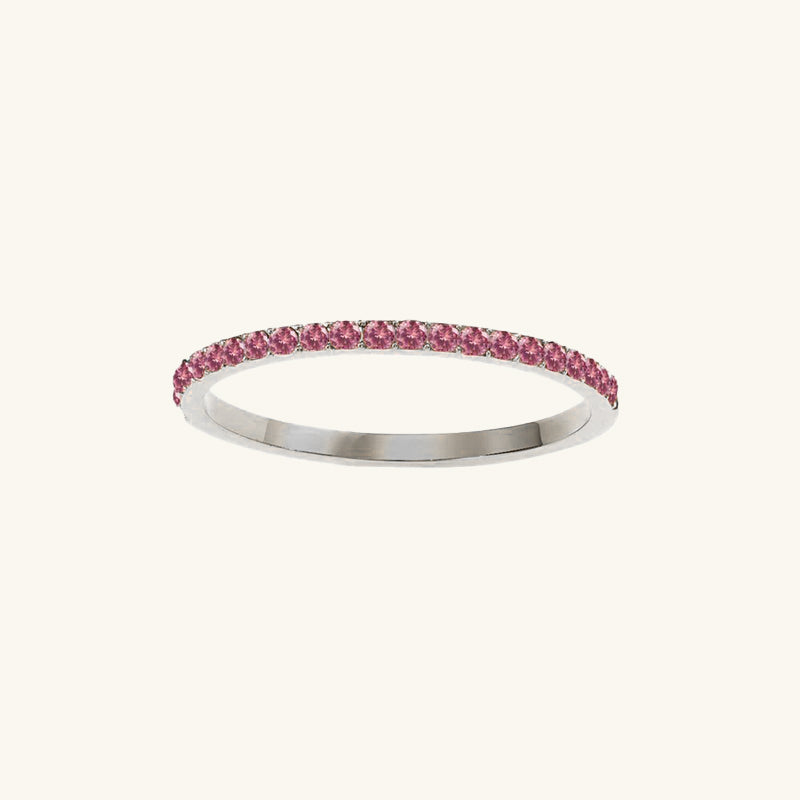 Andrea Silver Birthstone Ring