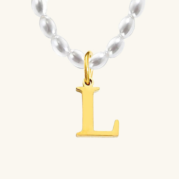 Initial Pearl Choker