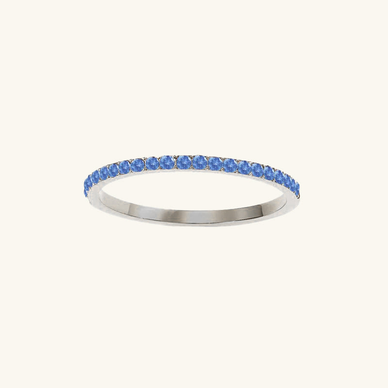 Andrea Silver Birthstone Ring