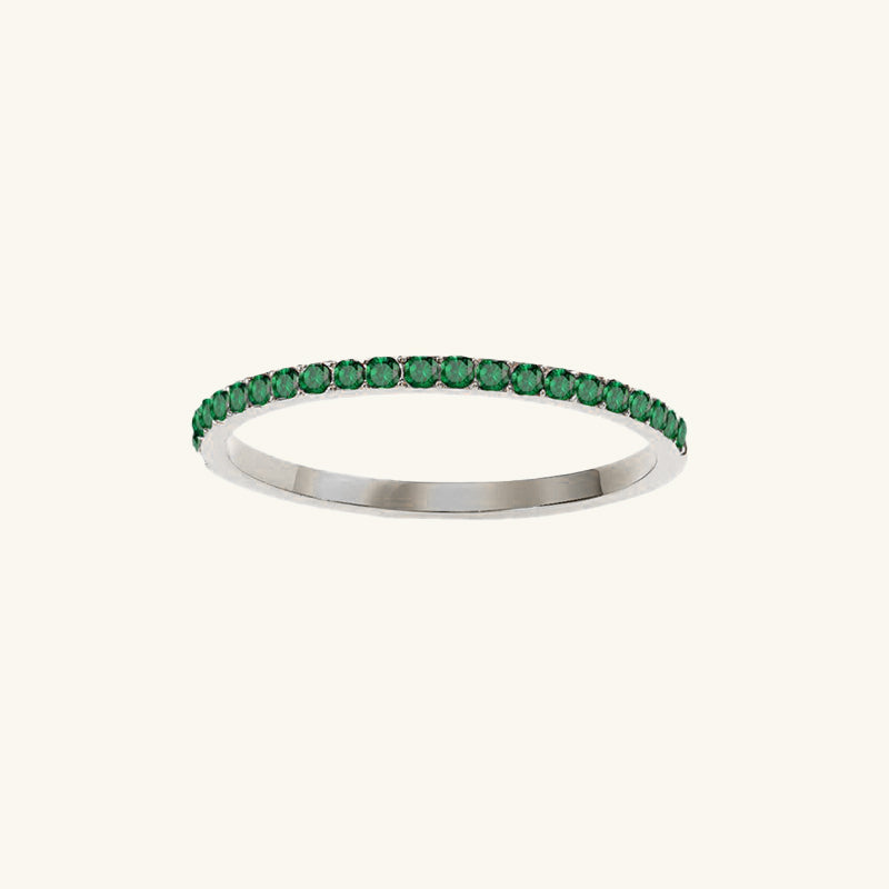 Andrea Silver Birthstone Ring