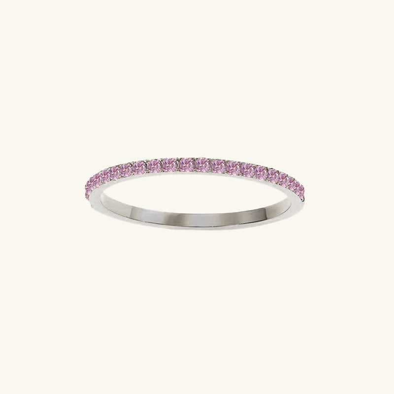 Andrea Silver Birthstone Ring