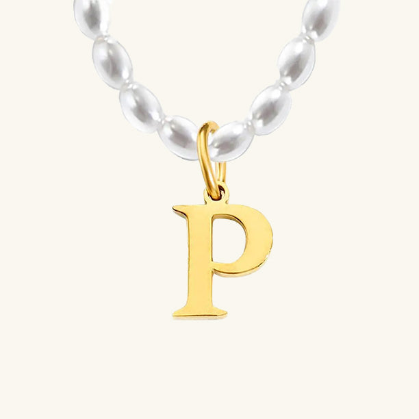Initial Pearl Choker