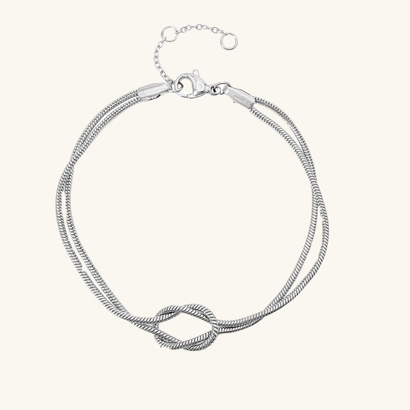 Knotted Snake Chain Bracelet