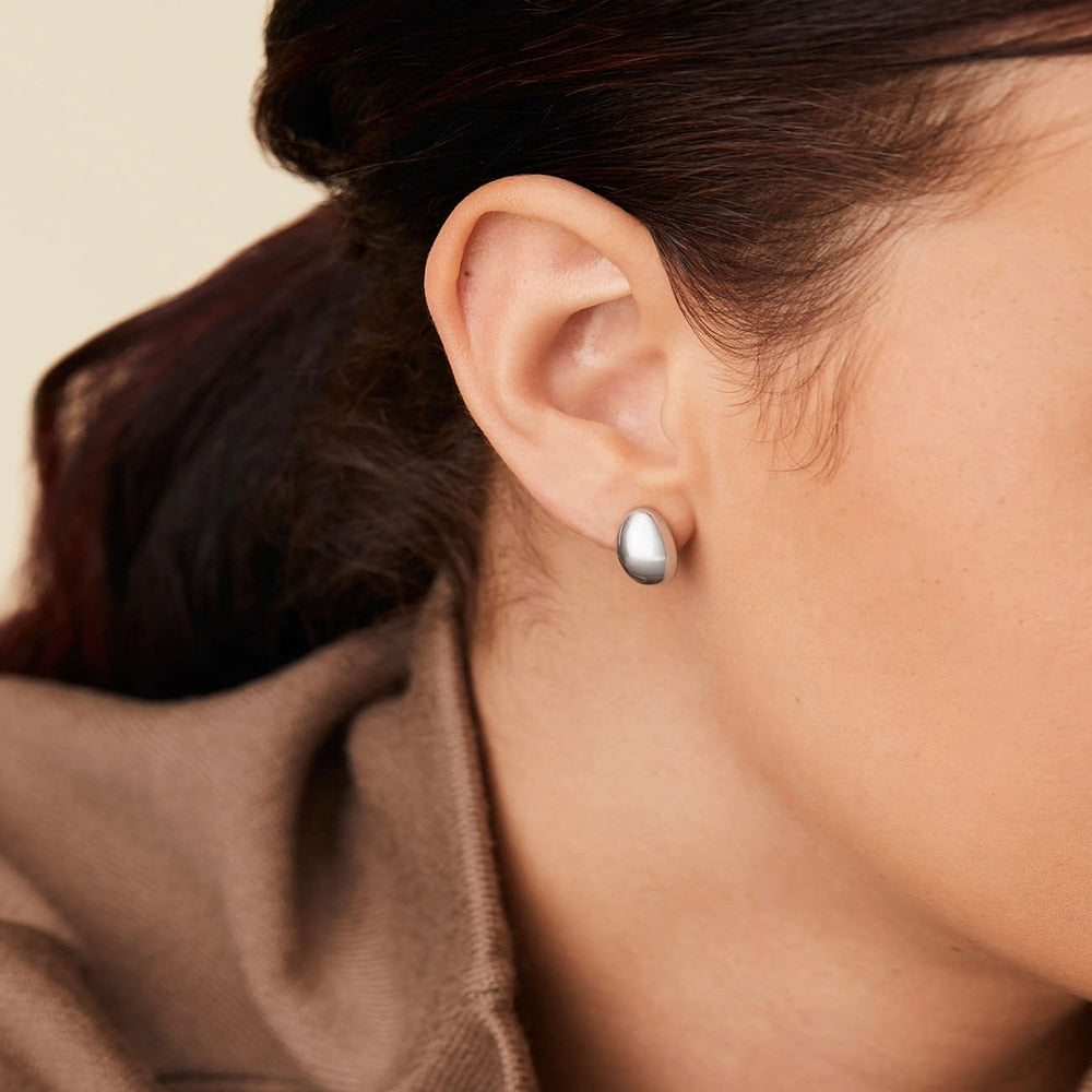 Thick Hoop Earrings - Wrenlee