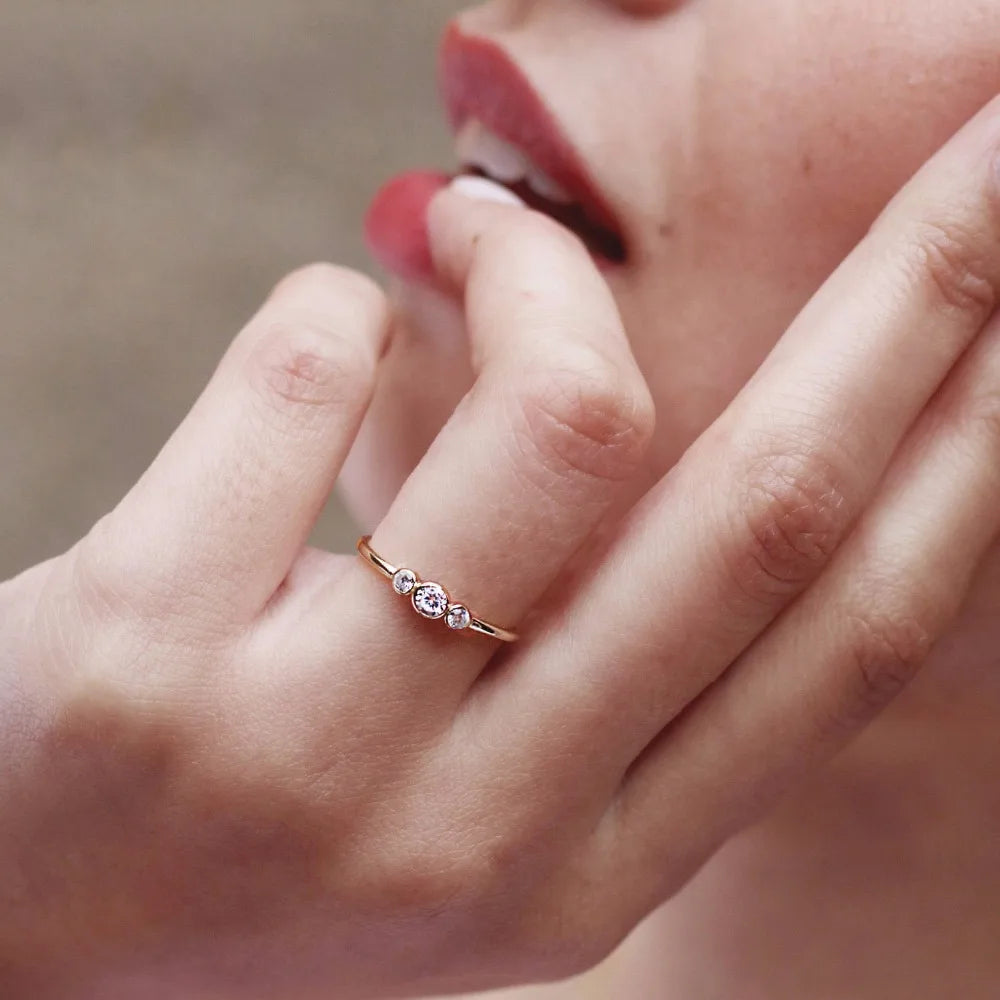 Three Cubic Zirconia Stone