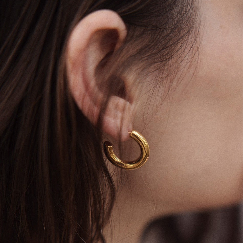 Mamma Jamma Hoop Earrings - Wrenlee