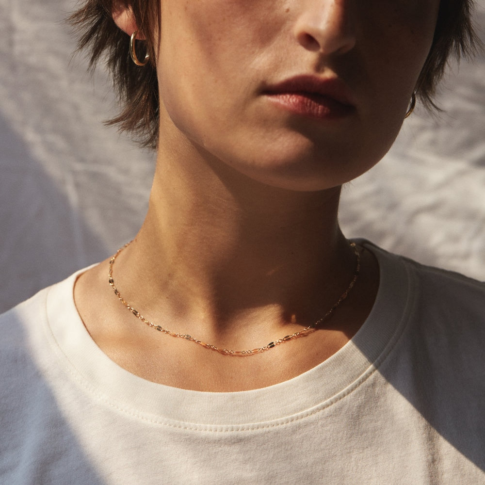 Link Chain Choker Necklace - Wrenlee