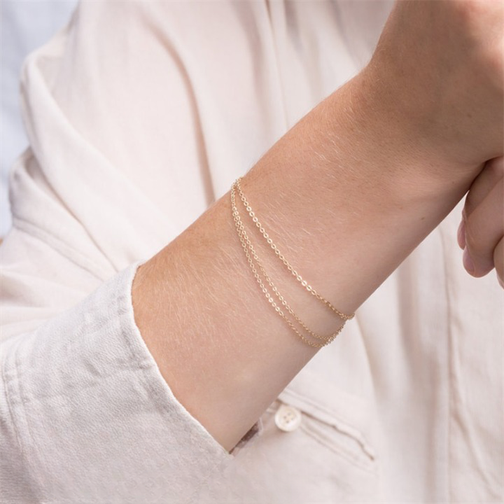 Florence Multilayer Thin Chain Bracelet - Wrenlee