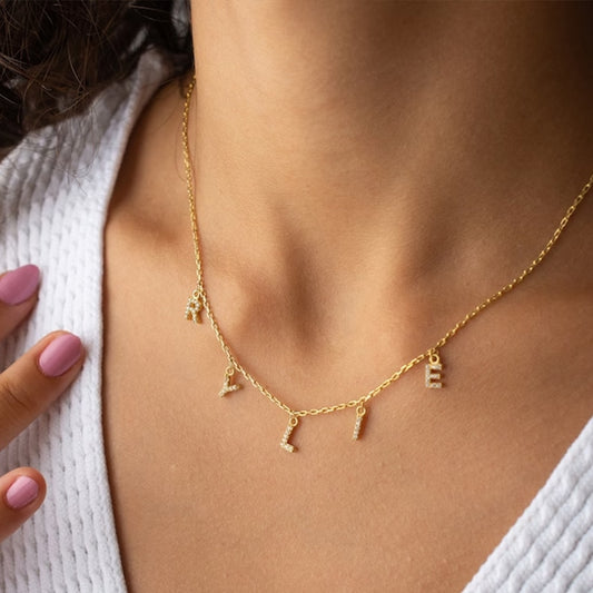 Custom Letter Pendant Necklace - Wrenlee