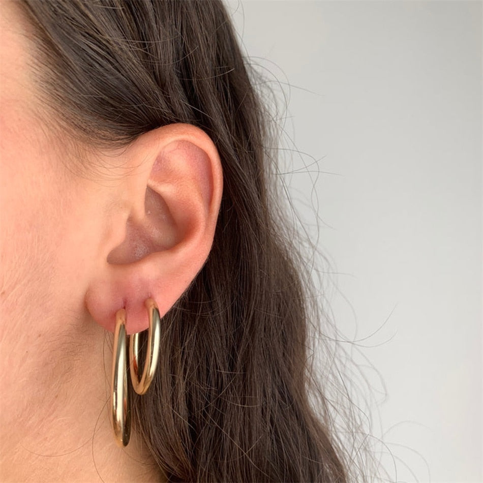 Mamma Jamma Hoop Earrings - Wrenlee