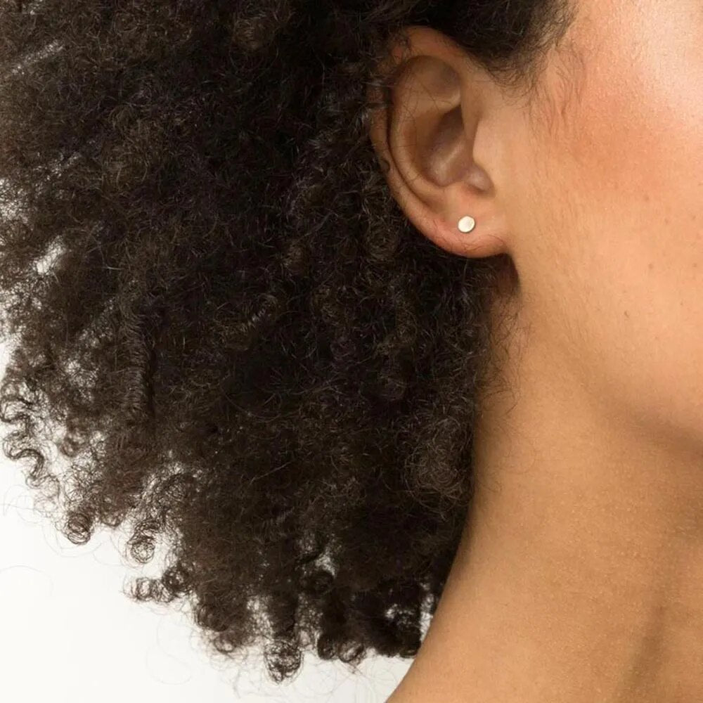 Small Round Stud Earrings