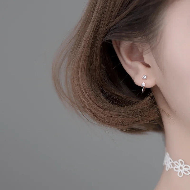 Round Diamond Stud Earrings