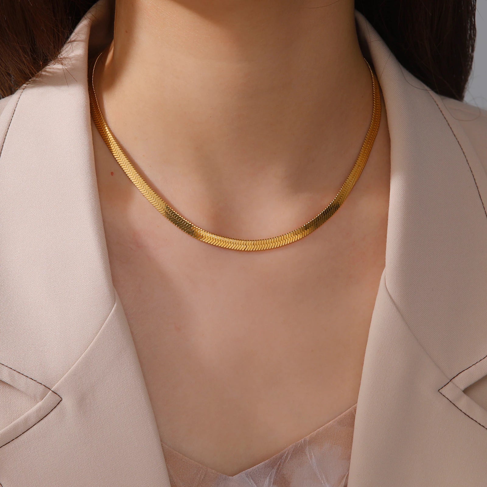 Serpentine Chain Necklace - Wrenlee