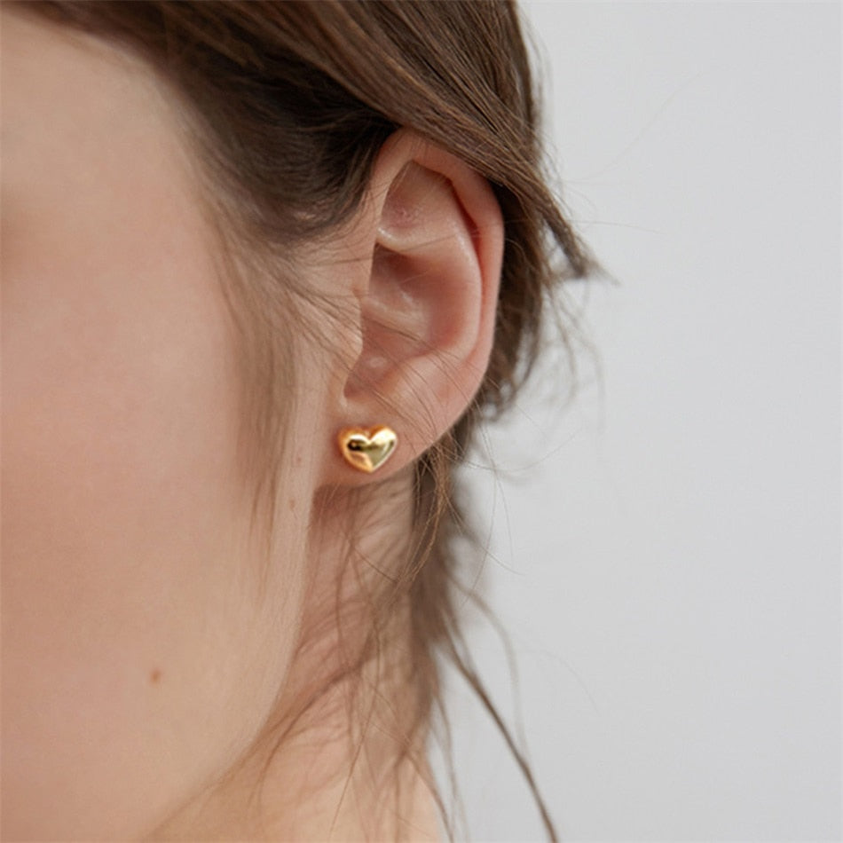 Heart Stud Earrings - Wrenlee