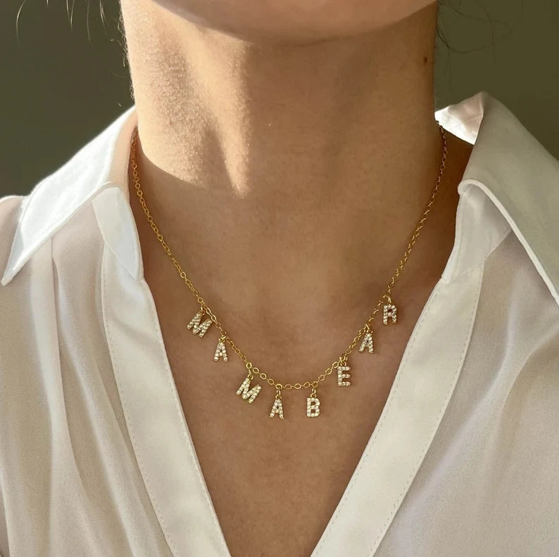 Custom Letter Pendant Necklace