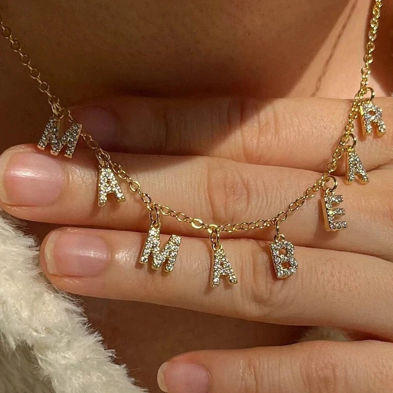 Custom Letter Pendant Necklace