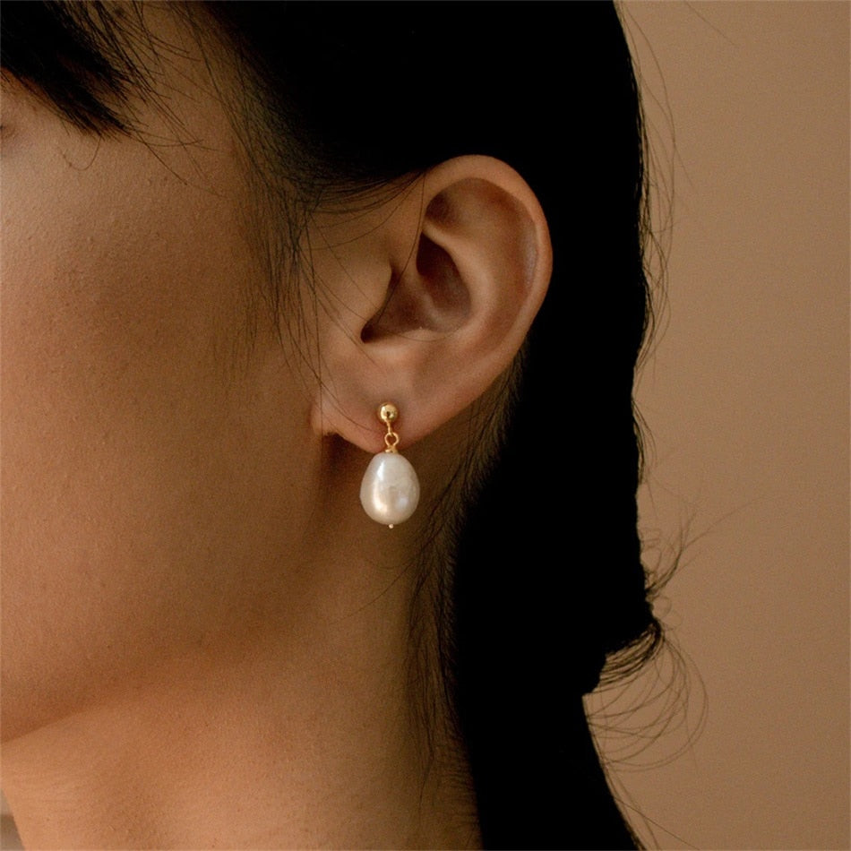 Large Pearl Earrings - Wrenlee