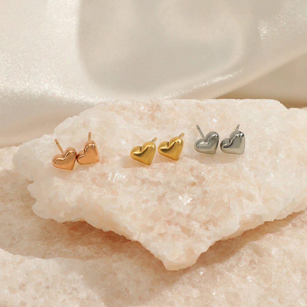 Heart Stud Earrings