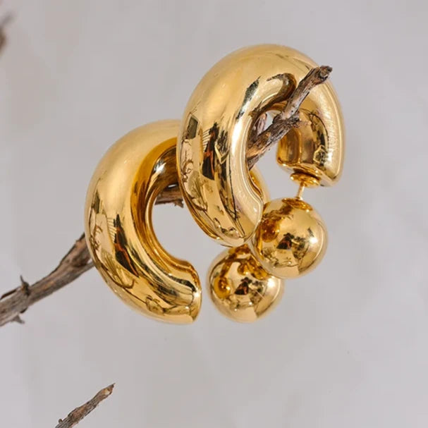 Thick Roundy Earrings