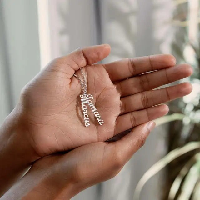 Vertical Name Pendant