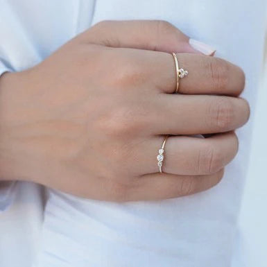Three Cubic Zirconia Stone