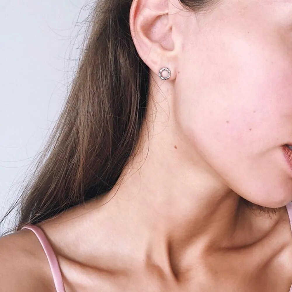 Round Donuts Stud Earrings