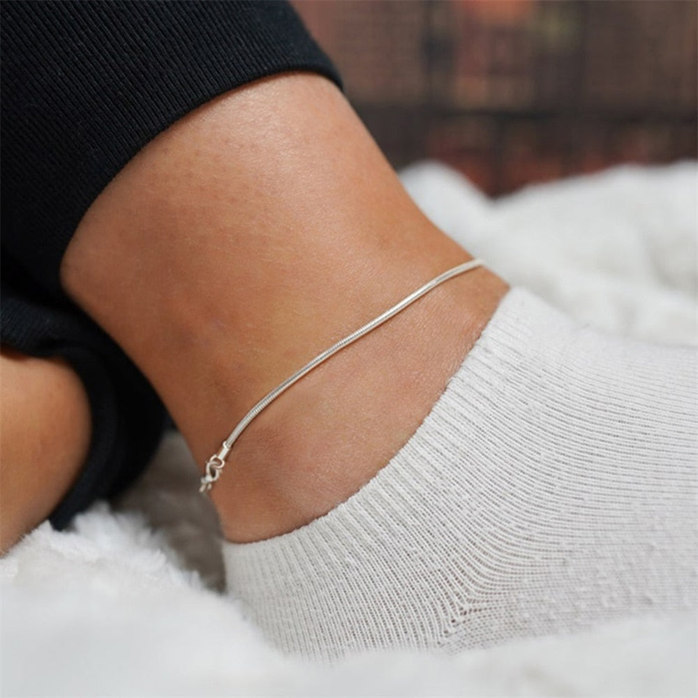 Snake Chain Anklet - Wrenlee