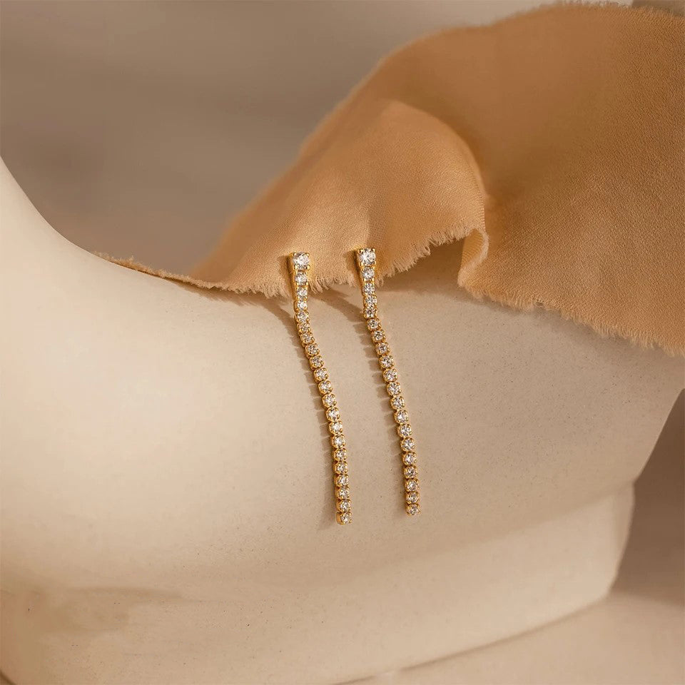 Tennis Chain Earrings