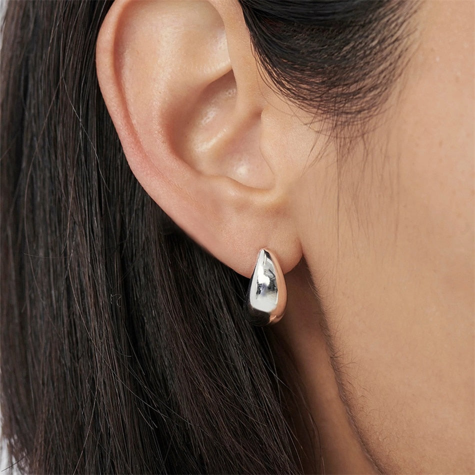 Thick Hoop Earrings - Wrenlee