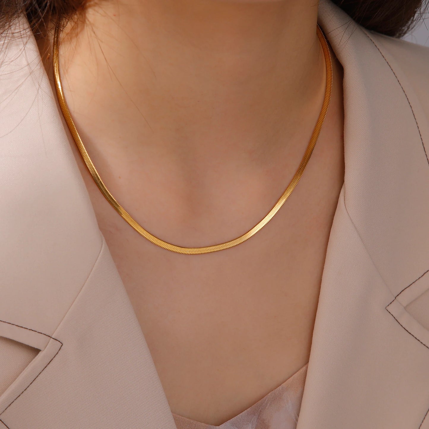 Serpentine Chain Necklace - Wrenlee